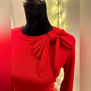 Bright Red Eliza J Sweater Dress, size L